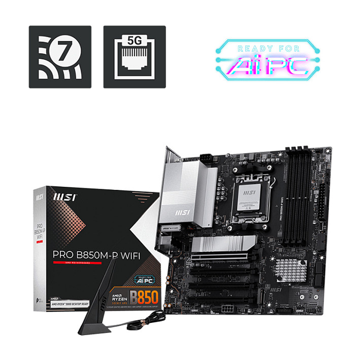 MSI Pro B850M-P B850 AM5 mATX - 7E71-001R