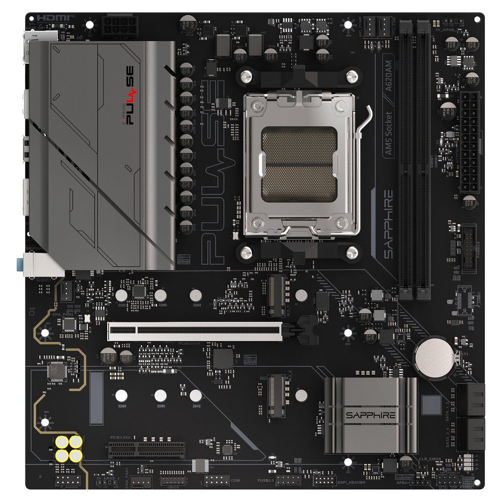 Sapphire PULSE A620AM 1xHDMI 1.4 1xDP 1.2 A620 - 52118-03-40G