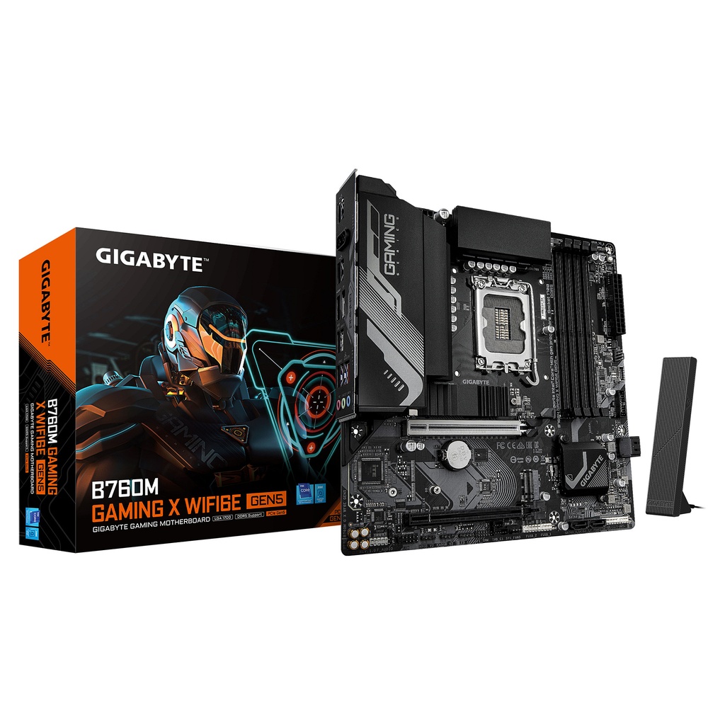 Gigabyte B760M Gaming X WiFi6E Gen5 (S1700 B760 LGA1700 mATX - B760M G X WF6E GEN5