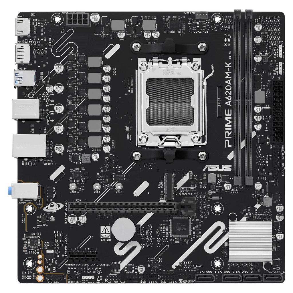 ASUS PRIME A620AM-K A620 - 90MB1GX0-M0EAY0