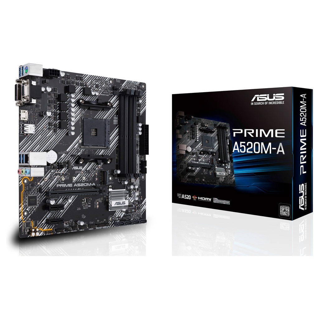 ASUS PRIME A520M-A II/CSM HDMI-DVI-VGA/M.2/µATX A520 AM4 mATX - 90MB17H0-M0EAYC