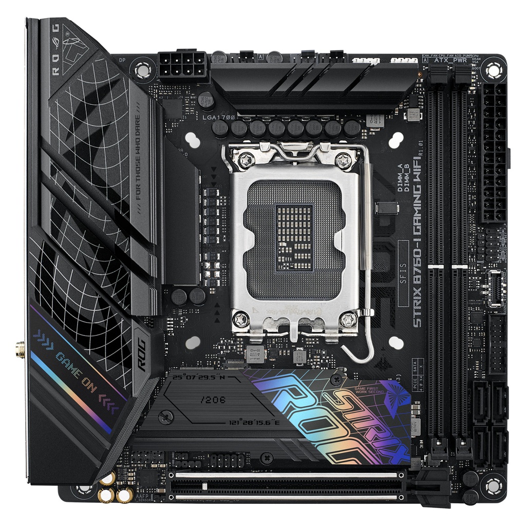 ASUS GAMING S. MITX USB3.2 Gen2.USB-C Gen1.Gigabit LAN B760 LGA1700 ITX - 90MB1D90-M1EAY0