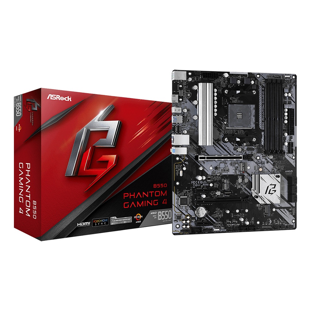 ASRock PHANTOM GAMING 4 B550 AM4 - 90-MXBCY0-A0UAYZ
