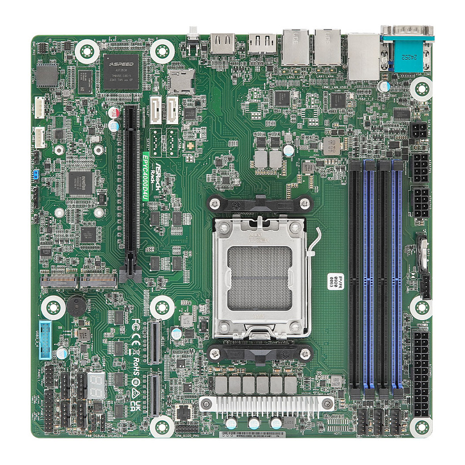 ASRock Socket AM5 mATX - EPYC4000D4U
