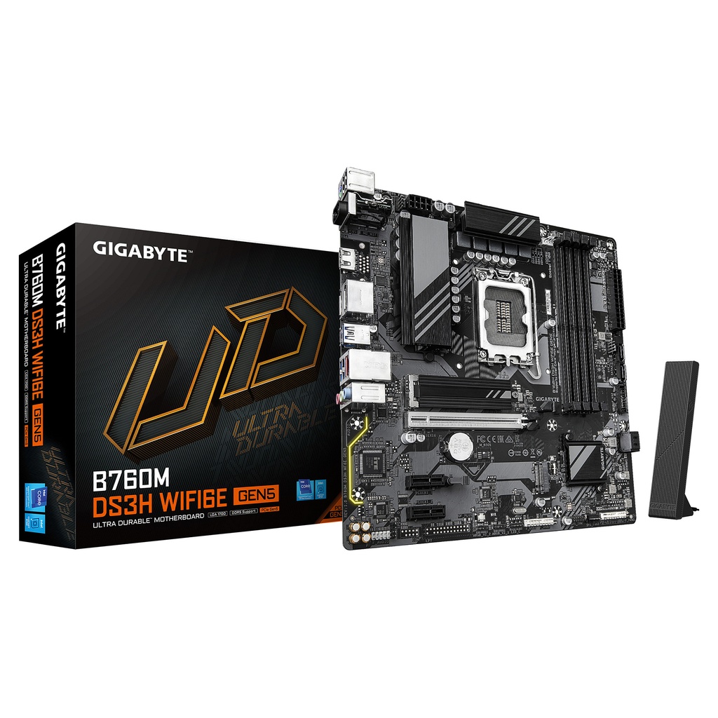 Gigabyte B760M DS3H WF6E GEN5 B760 LGA1700 - B760M DS3H WF6E GEN5