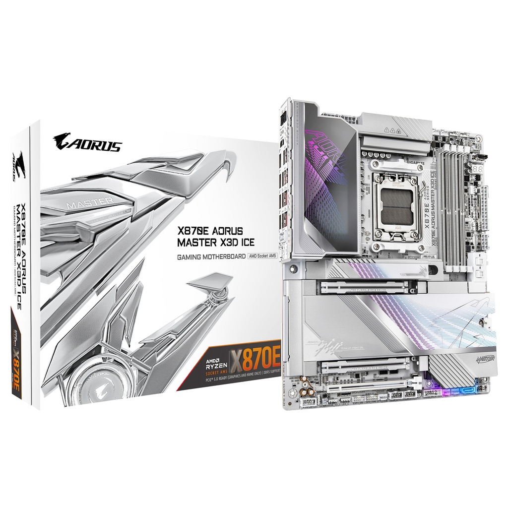 Gigabyte AORUS MASTER X ICE A MASTER X ICE X870E AM5 ATX - X870E A MASTER X ICE
