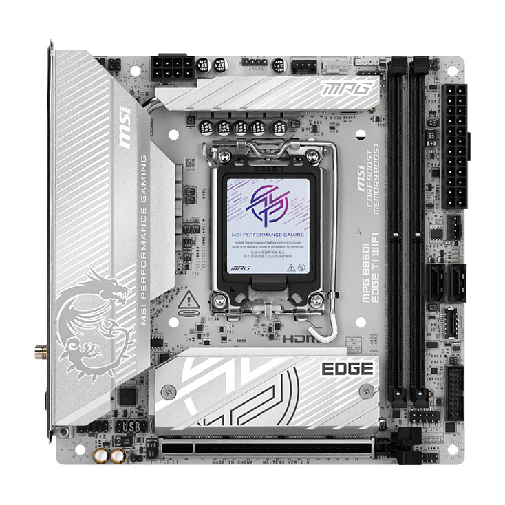 MSI MPG B860I EDGE TI B860 LGA1851 ITX - 7E43-001R