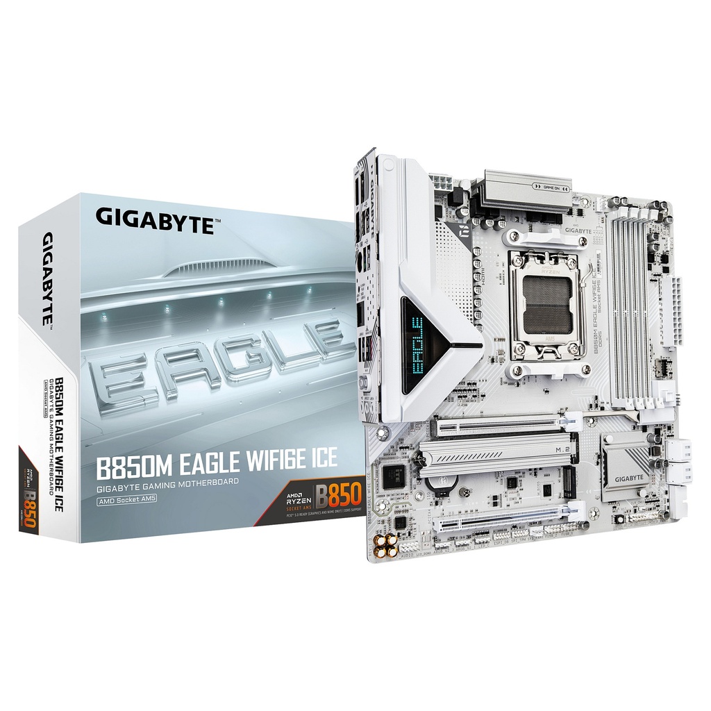 Gigabyte B850M Eagle WiFi6E ICE B850 AM5 mATX - B850M EAGLE WF6E ICE