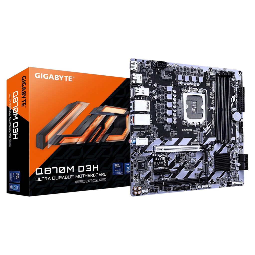 Gigabyte 4xDDR4 4xSATA 3xM.2 LGA1700 - Q870M D3H