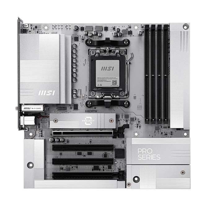 MSI PRO B850M-A Project Zero B850 AM5 mATX - 7E78-001R