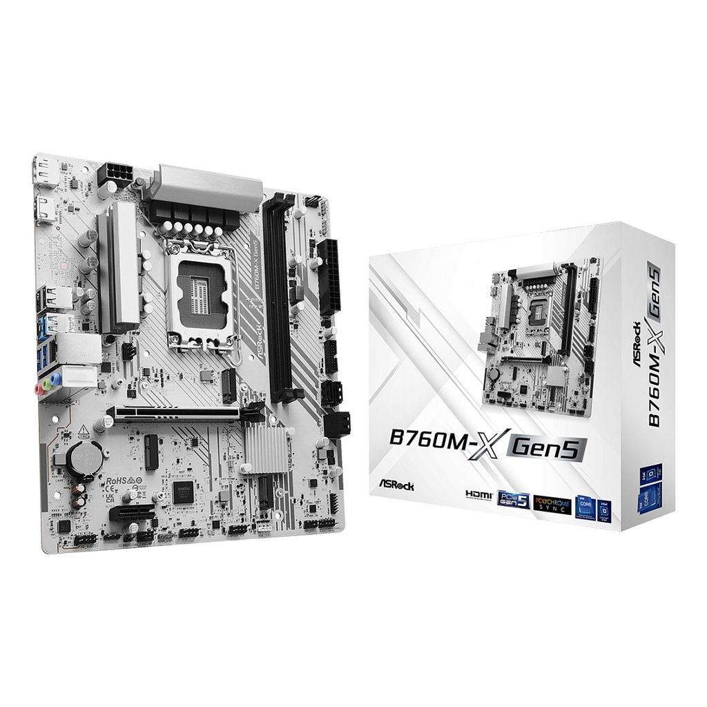 ASRock B760M-X GEN5 Intel S1700 B760 LGA1700 - 90-MXBTR0-A0UAYZ