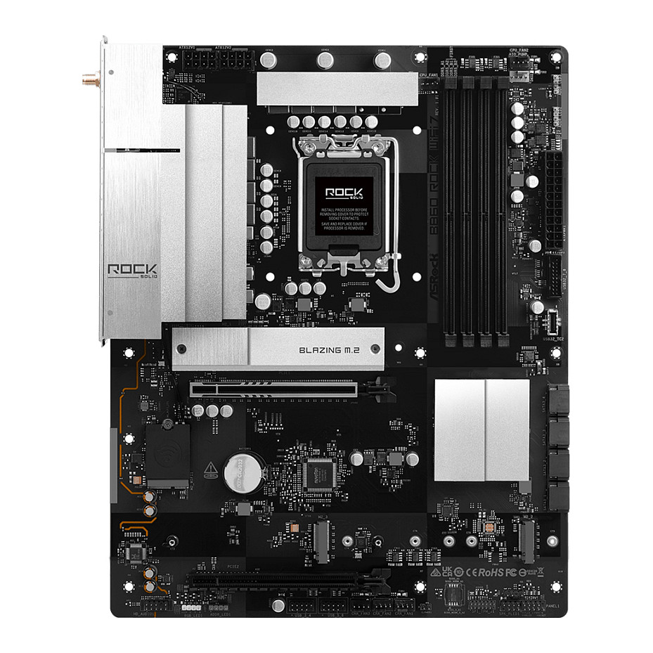 ASRock Rock 7 Intel S1851 B860 LGA1851 - 90-MXBUA0-A0UAYZ