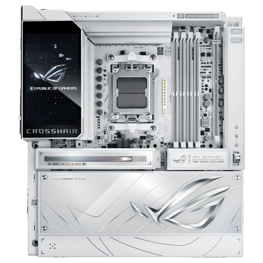ASUS ROG CROSSHAIR GLACIAL HDMI/USB4 X870E AM5 ATX - 90MB1NQ0-M0EAY0