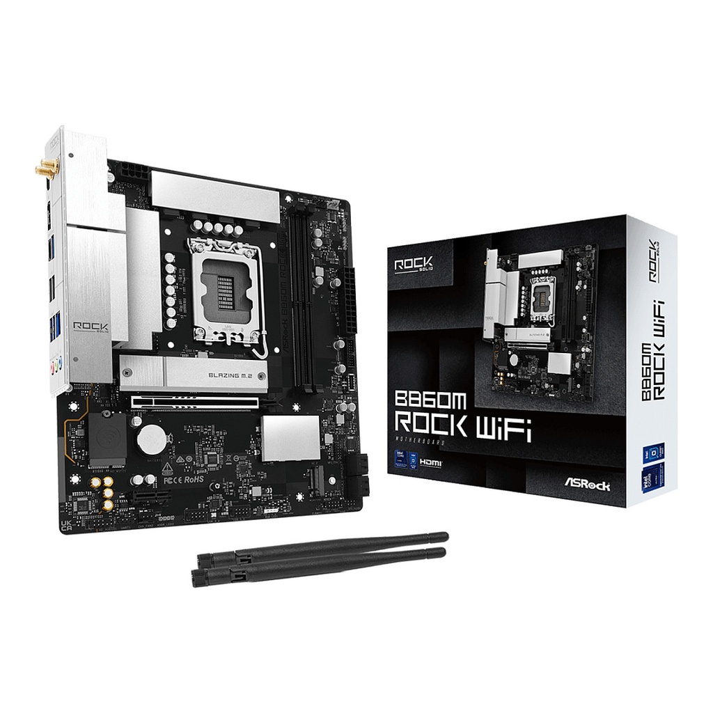ASRock B860M Rock HDMI/DP B860 LGA1851 mATX - 90-MXBU60-A0UAYZ