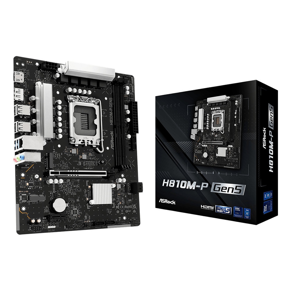 ASRock H810M-P GEN5 Intel S1851 H810 LGA1851 - 90-MXBUE0-A0UAYZ