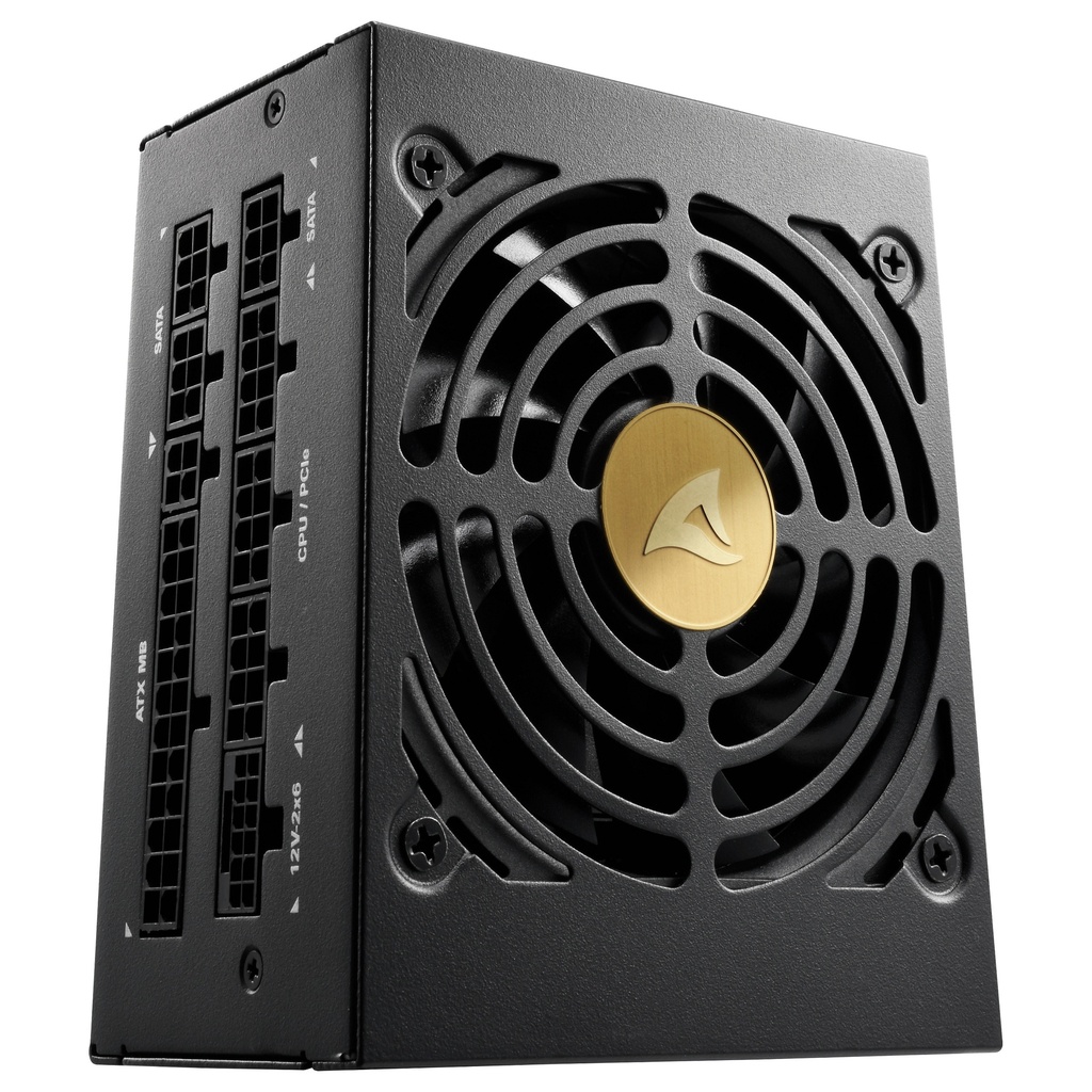 SHARKOON Rebel P20 SFX (Black, 1x 12 Pin High Power Connector, 2x PCIe, Cable Management, 750 Watt) 750W