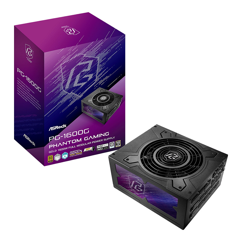 ASRock Phantom Gaming PG-1600G + 1600W 80+ Gold - 90-UXP160-GFEAAB