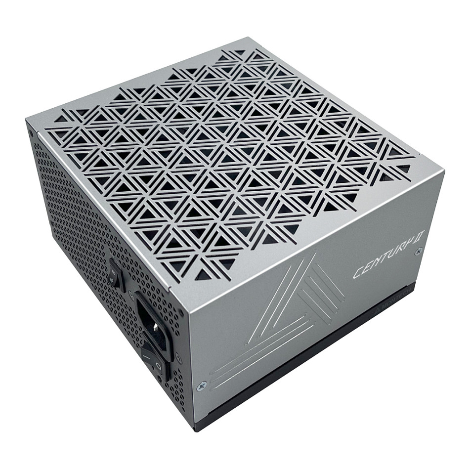 Montech CENTURY II 1050 (Silver, 1x 12-Pin High Power GPU, 6x PCIe, Cable Management, 1050 Watt) 1050W