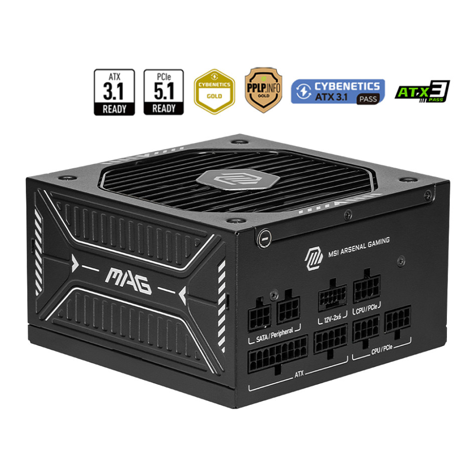 MSI MAG A750GLS 750W - 306-7ZPHX11-HD8