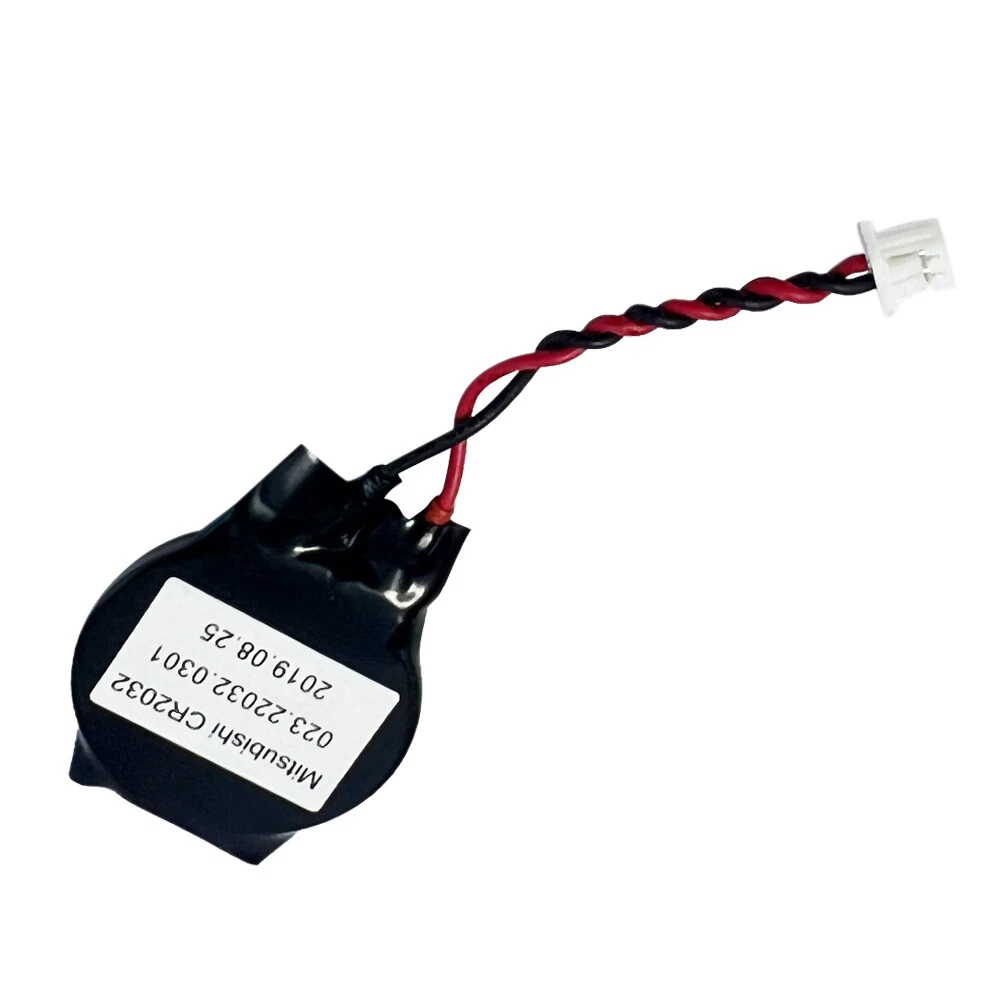 CMOS / RTC Battery with Cable - CR2032 + 2-Pin Connector - Universal Laptop Fit - Pre-Owned Grade A - 1-Year Warranty
