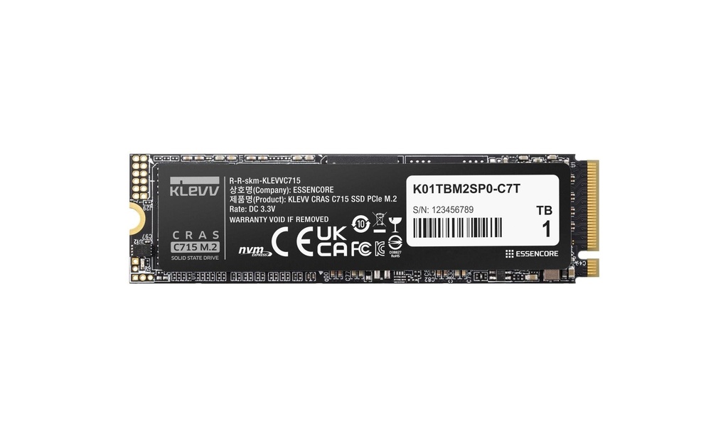 KLEVV C715 PCIe Gen3 1TB M.2 NVMe - K01TBM2SP0-C7T