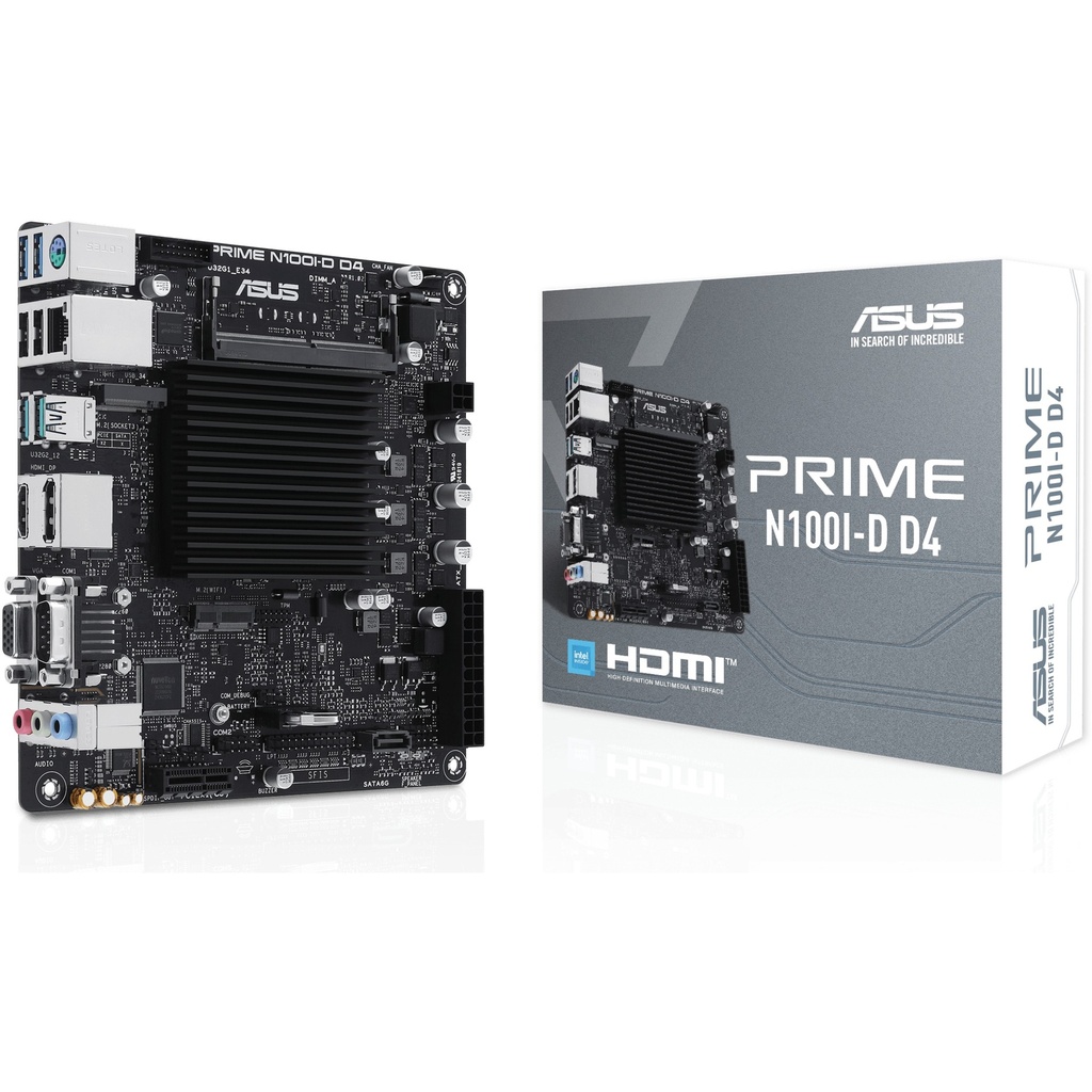ASUS PRIME N100I-D D4-CSM N100/VGA-HDMI-DP/COM/mITX ITX - 90MB1F70-M0EAYC