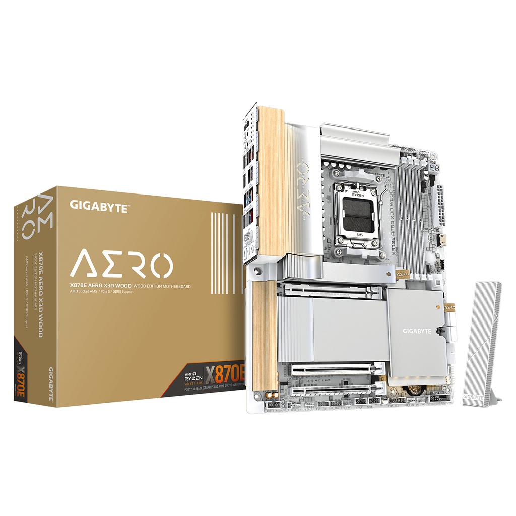 Gigabyte AERO X3D WOOD AERO X WOOD X870E AM5 - X870E AERO X WOOD