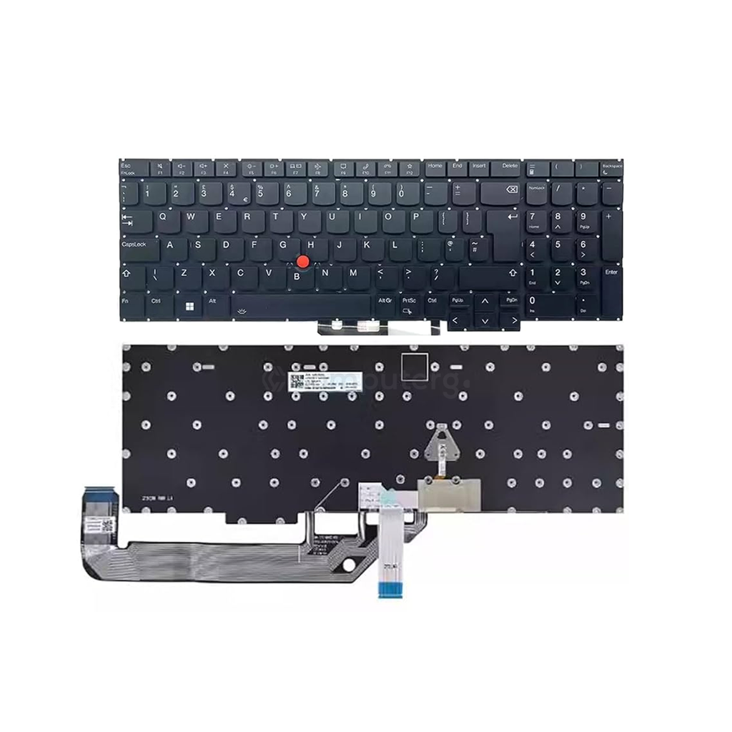Lenovo ThinkPad E16 Gen 2 - Backlight - UK Layout Keyboard