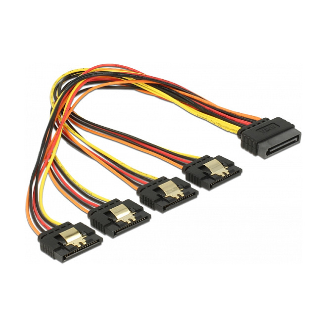 DELOCK SATA 15-Pin Power Splitter Cable 30cm