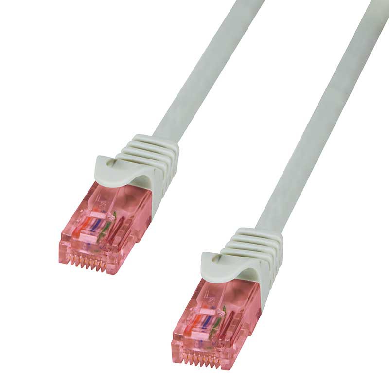 LogiLink CQ2012U Prime Line CAT 6 Patch Cable 0.25 m Cat 6 U/UTP gray - 1-Year Warranty