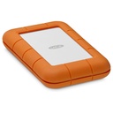 LaCie RUGGED Secure USB-C USB3.1 Drop- crush- and rain-resistant for all-terrain use orange 2TB - STFR2000403