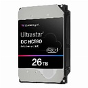 26TB WD ULTRASTAR DC HC590 7200RPM 512MB Ent.